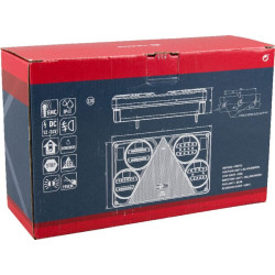 Daugiafunkcinis galinis KŠ žibintas LED, stačiakampis, 12-24V, 232x142x59mm, Kramp LA40025