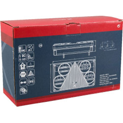 Daugiafunkcinis galinis dešinės šviesos diodas, stačiakampis, 12-24V, 232x142x59mm, 5 kontaktų, Kramp LA40024