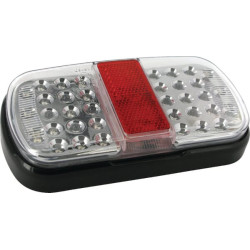 Galinis šviesos diodas, stačiakampis, 12/24V, raudonas/rudas/geltonas, užsukamas, 158x31x81mm BA030010