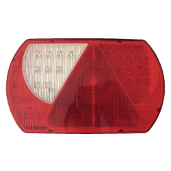 Galinis LH LED žibintas, 9/10,3 W, stačiakampis, 12/24 V, baltas/raudonas/geltonas/mėlynas, užsukamas, 237x29x140mm, 47 LED LA26