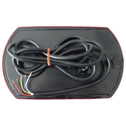 Galinis LH LED žibintas, 9/10,3 W, stačiakampis, 12/24 V, baltas/raudonas/geltonas/mėlynas, užsukamas, 237x29x140mm, 47 LED LA26