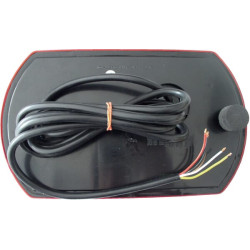 Galinis žibintas RH LED, 9/10.3W, stačiakampis, 12/24V, balta/raudona/geltona/mėlyna, užsukamas, 237x29x140mm, 47 LED LA260120