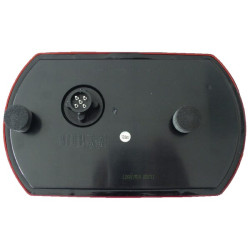 Galinis LH LED žibintas, 9/10,3 W, stačiakampis, 12/24 V, baltas/juodas/geltonas/raudonas/rudas, užsukamas, 237x29x140mm, 47 LED