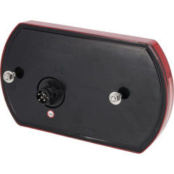 Daugiafunkcinis galinis dešinės šviesos diodas, 12V, 236x140x24,3 mm, 5 kontaktų durtuvas, Kramp L26060P5RH1