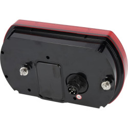 Daugiafunkcinis galinis KŠ žibintas LED, SMART, 12V, 236x140x24,3 mm, 5 kontaktų bajonetas, Kramp L26060P5LH5SM