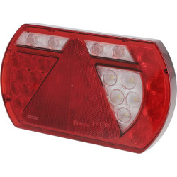 Daugiafunkcinis galinis dešinės šviesos diodas, SMART, 12V, 236x140x24,3 mm, 5 kontaktų bajonetas, Kramp L26060P5RH5SM