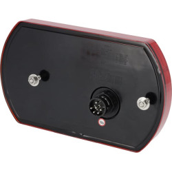 Daugiafunkcinis galinis KŠ žibintas LED, 12V, 236x140x24,3 mm, 6 kontaktų durtuvas, Kramp L26060P6LH1