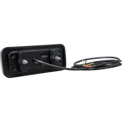 Daugiafunkcis galinis žibintas LED, stačiakampis, 12-24V, 200,5x85x40mm, Kramp LA40029