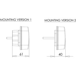 Daugiafunkcinis galinis dešinės šviesos diodas, stačiakampis, 12-24V, 200,5x85x40mm, 5 kontaktų, Kramp LA40032