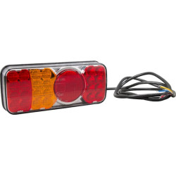 Daugiafunkcinis galinis KŠ žibintas LED, stačiakampis, 12-24V, 200,5x85x40mm, Kramp LA40035