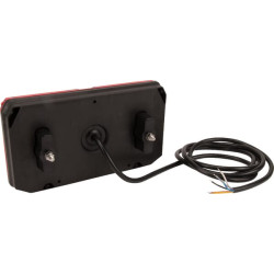 Daugiafunkcinis galinis dešinės šviesos diodas, stačiakampis, 12-24V, 242x134x36,5 mm, Kramp LA40005