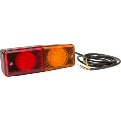 Daugiafunkcis galinis žibintas LED, stačiakampis, 12-24V, 200x70x60mm, Kramp LA40015