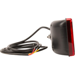 Daugiafunkcinis galinis dešinės šviesos diodas, stačiakampis, 12-24V, 287,5x100,5x65 mm, Kramp LA40017