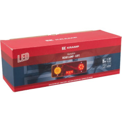 Daugiafunkcis galinis KŠ žibintas LED, stačiakampis, 12-24V, 287,5x100,5x65mm, Kramp LA40019