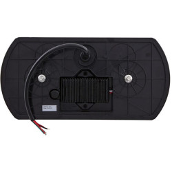 Galinis žibintas RH LED, stačiakampis, 12V, raudonas/gintaras/skaidrus, užsukamas, 296x45x142mm, Hella ValueFit 2VP357016021