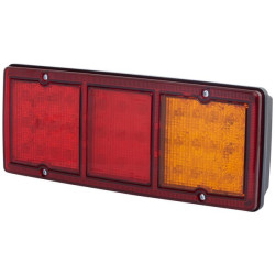 Galinis šviesos diodas, stačiakampis, 9/36 V, raudonas/gintaras, užsukamas, 326x68x130 mm, 33 šviesos diodai, Hella ValueFit 2SD