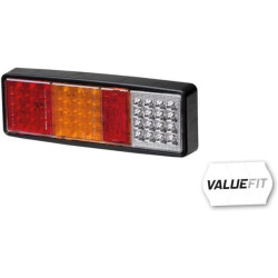 Galinis šviesos diodas, stačiakampis, 9/36 V, raudona/gintarinė/balta, užsukamas, 275x33,5x99,3 mm, Hella ValueFit 2VP357019011