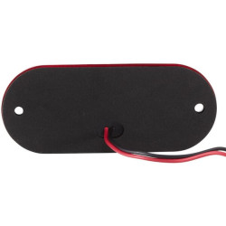 Šviesos diodas, stačiakampis, 12 V, raudonas, užsukamas, 108 x 10,5 x 44 mm, Hella ValueFit 2TM357009011