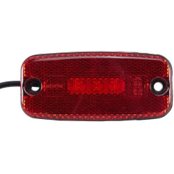 Šviesos diodas, stačiakampis, 9/30 V, raudonas, užsukamas, 111x20x51 mm, 3 šviesos diodai, Hella ValueFit 2TM357008021