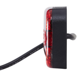 Šviesos diodas, stačiakampis, 9/30 V, raudonas, užsukamas, 111x20x51 mm, 3 šviesos diodai, Hella ValueFit 2TM357008021