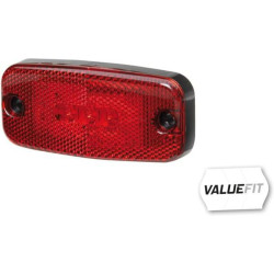 Šviesos diodas, stačiakampis, 9/30 V, raudonas, užsukamas, 111x20x51 mm, 3 šviesos diodai, Hella ValueFit 2TM357008021