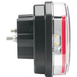 Daugiafunkcis galinis šviesos diodas, stačiakampis, 12-24V, 236x104x61,5 mm, 5 kontaktų, Kramp LA40052