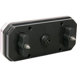 Daugiafunkcis galinis šviesos diodas, stačiakampis, 12-24V, 236x104x61,5 mm, 5 kontaktų, Kramp LA40052