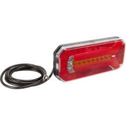 Daugiafunkcinis galinis šviesos diodas, stačiakampis, 12-24V, 236x104x61,5 mm, Kramp LA40051