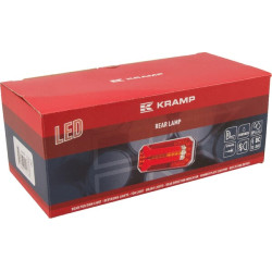 Daugiafunkcinis galinis šviesos diodas, stačiakampis, 12-24V, 236x104x61,5 mm, Kramp LA40051