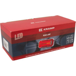 Daugiafunkcinis galinis šviesos diodas, stačiakampis, 12-24V, 236x104x61,5 mm, Kramp LA40053
