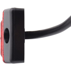 Šviesos diodas, 1,20 W, stačiakampis, 24 V, raudonas, įjungiamas, 130x32x1 LED, Hella 2TM008645941