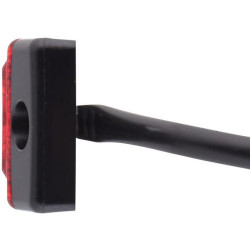 Šviesos diodas, 1,20 W, stačiakampis, 24 V, raudonas, įjungiamas, 130x32x1 LED, Hella 2TM008645951