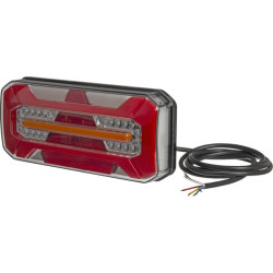 Daugiafunkcis galinis KŠ žibintas LED, stačiakampis, 12-24V, 306x133x60.6mm, Kramp LA40075