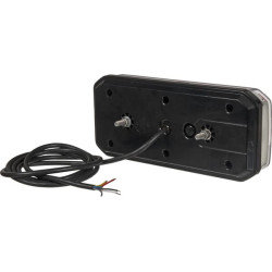 Daugiafunkcis galinis KŠ žibintas LED, stačiakampis, 12-24V, 306x133x60.6mm, Kramp LA40075