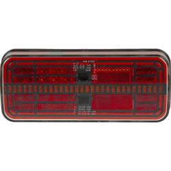 Daugiafunkcinis galinis šviesos diodas, stačiakampis, 12-24V, 200,5x85,3x28,9 mm, Kramp LA40071