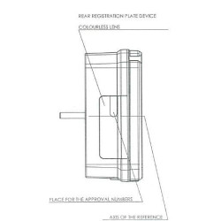 Daugiafunkcinis galinis dešinysis žibintas Halogeninis, stačiakampis, 12/24V, 242x134x58mm, 5 kontaktų, Kramp LA40908
