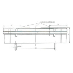 Daugiafunkcinis galinis dešinysis žibintas Halogeninis, stačiakampis, 12/24V, 242x134x58mm, 5 kontaktų, Kramp LA40908