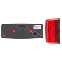 Stačiakampis žymeklis, 12 V, raudonas, užsukamas, 110x25x40 mm, Hella 2TM006717047