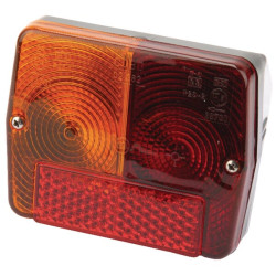 Galinis žibintas LH stačiakampis, raudonas/gintaras, užsukamas, 125xCobo 02382000