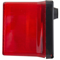Galinis žibintas LH stačiakampis, 12/24V, raudona/oranžinė, užsukamas, 158x51x64mm, Hella 2SD003184031