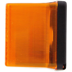 Galinis dešinės pusės žibintas stačiakampis, 12/24V, raudona/oranžinė/balta, užsukamas, 158x51x64mm, Hella 2SE997111021