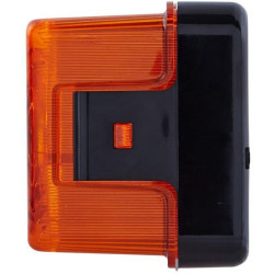 Galinis žibintas stačiakampis, 12/24V, raudona/oranžinė, užsukamas, 170x64x75mm, Hella 2SD998531067