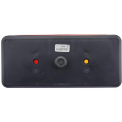 Galinis žibintas stačiakampis, 12/24V, raudona/oranžinė/balta, užsukamas, 170x62x75mm, Hella 2SE002582071