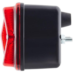 Galinis žibintas LH stačiakampis, 12/24V, raudona/oranžinė/gintarinė, užsukamas, 201x71x76mm, Hella 2SD001680271