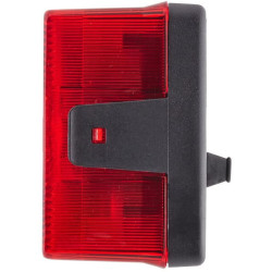 Galinis dešinysis žibintas stačiakampis, 12/24V, raudona/oranžinė/balta, užsukamas, 210x66x108mm, Hella 2VP006040121