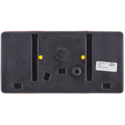 Galinis dešinysis žibintas stačiakampis, 12/24V, raudona/oranžinė/balta, užsukamas, 210x66x108mm, Hella 2VP006040121