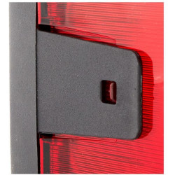 Galinis dešinysis žibintas stačiakampis, 12/24V, raudona/oranžinė/balta, užsukamas, 210x66x108mm, Hella 2VP006040121