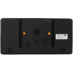 Galinis žibintas RH stačiakampis, 12/24V, raudona/oranžinė, užsukamas, 210x66x108mm, Hella 2SD006040041