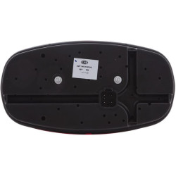 Galinis dešinės pusės žibintas stačiakampis, 12 V, raudona/balta/gintarinė, užsukamas, 225x122mm, Hella 2VP343640041