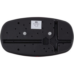Galinis žibintas LH stačiakampis, 12V, raudona/balta/gintarinė, užsukamas, 225x122mm, Hella 2VP343640051